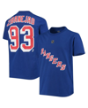 Outerstuff Big Boys Mika Zibanejad Blue New York Rangers Player Name And Number T-shirt In Blue