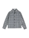 Paolo Pecora Toddler Boy Shirt Grey Size 6 Polyester, Viscose, Elastane In Grey