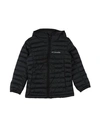 Columbia Babies'  Silver Falls Hooded Jacket Toddler Girl Down Jacket Black Size 4 Polyester