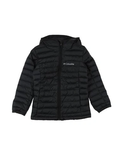 Columbia Babies'  Silver Falls Hooded Jacket Toddler Girl Down Jacket Black Size 4 Polyester