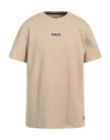 Balr. Man T-shirt Beige Size L Cotton, Polyester