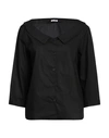 Rossopuro Woman Shirt Black Size L Cotton