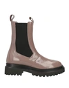 Brando Woman Ankle Boots Light Brown Size 6 Soft Leather In Beige