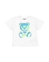 Moschino Kid Babies'  Toddler T-shirt White Size 6 Cotton, Elastane