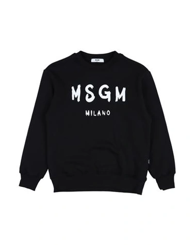 Msgm Babies'  Toddler Boy Sweatshirt Black Size 6 Cotton