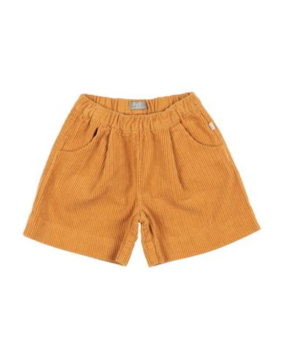 Il Gufo Babies'  Toddler Girl Shorts & Bermuda Shorts Marigold Size 4 Cotton, Elastane In Yellow