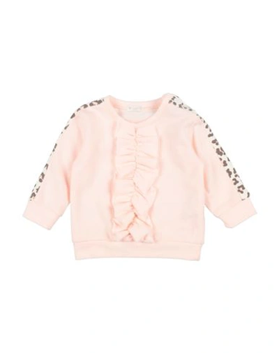 Nanán Babies'  Newborn Girl Sweatshirt Light Pink Size 3 Cotton, Acrylic, Polyester