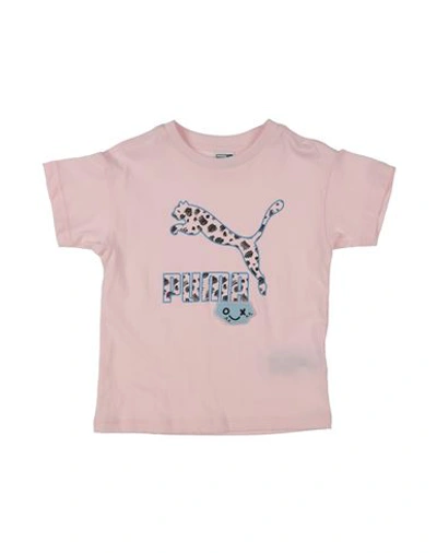 Puma Babies'  Classics Mix Mtch Tee Toddler T-shirt Light Pink Size 5 Cotton, Polyester