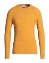 Berna Man Sweater Ocher Size S Cotton, Polyamide In Yellow