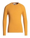 Berna Man Sweater Marigold Size Xxl Cotton, Polyamide In Yellow
