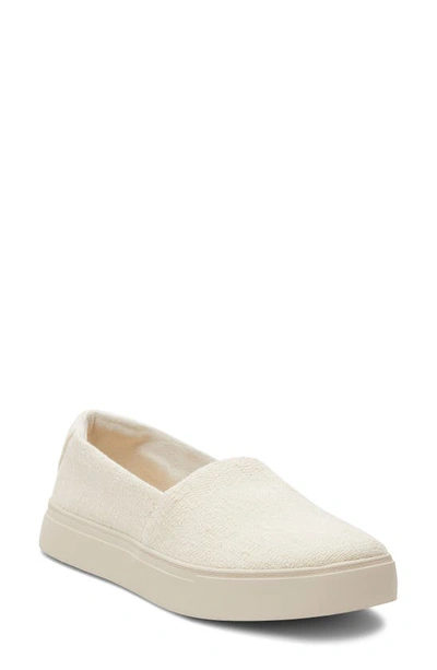 Toms Kameron Slip-on Trainer In Natural Two Tone Slub