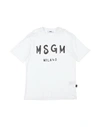 Msgm Babies'  Toddler T-shirt White Size 6 Cotton