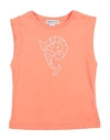 Emilio Pucci Babies'  Toddler Girl T-shirt Orange Size 6 Cotton