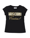 Moschino Kid Babies'  Toddler Girl T-shirt Black Size 6 Cotton, Elastane