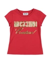 Moschino Kid Babies'  Toddler Girl T-shirt Red Size 6 Cotton, Elastane