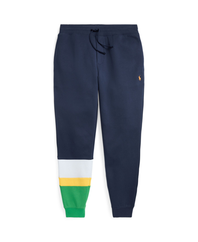 Polo Ralph Lauren Kids' Big Boys Color-blocked Double-knit Jogger Pants In Newport Navy