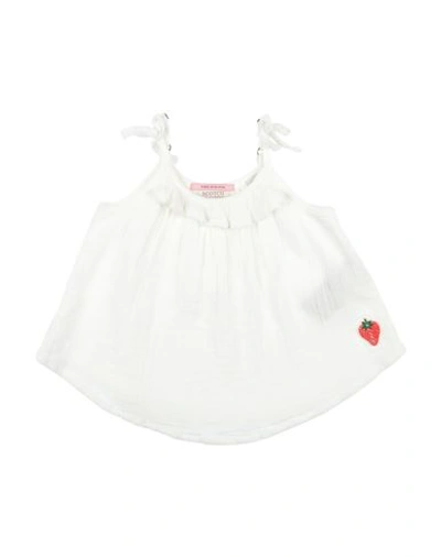 Scotch R'belle Babies'  Toddler Girl Top Ivory Size 4 Cotton In White