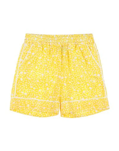 Dolce & Gabbana Babies'  Toddler Girl Shorts & Bermuda Shorts Yellow Size 7 Silk