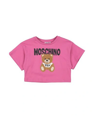 Moschino Kid Babies'  Toddler Girl T-shirt Magenta Size 6 Cotton, Elastane