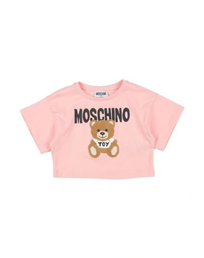Moschino Kid Babies'  Toddler Girl T-shirt Pink Size 5 Cotton, Elastane