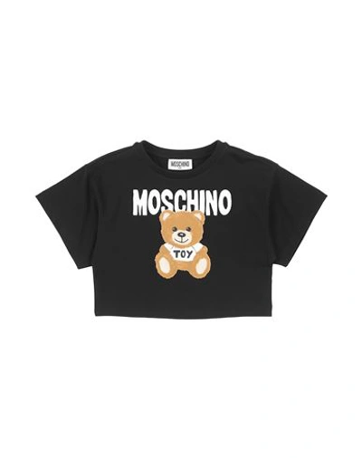 Moschino Kid Babies'  Toddler Girl T-shirt Black Size 6 Cotton, Elastane