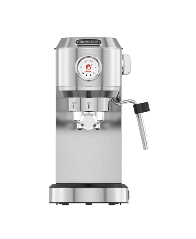 Espressione Flex 3-in-1 Compact Espresso Coffee Machine In Stainless Steel