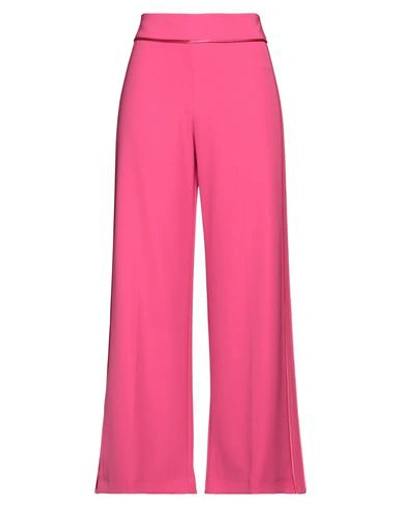 Simona Corsellini Woman Pants Fuchsia Size 6 Polyester, Elastane In Pink