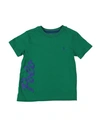 Polo Ralph Lauren Babies'  Logo Cotton Jersey Tee Toddler Boy T-shirt Green Size 5 Cotton