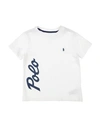Polo Ralph Lauren Babies'  Logo Cotton Jersey Tee Toddler Boy T-shirt White Size 5 Cotton