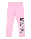 Moschino Kid Babies'  Toddler Girl Leggings Pink Size 6 Cotton, Elastane