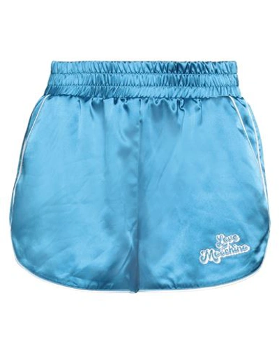 Love Moschino Woman Shorts & Bermuda Shorts Azure Size M Polyester, Elastane In Blue