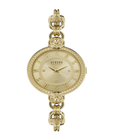 Versus Women's Les Docks Two Hand Gold-tone Stainless Steel Watch 36mm