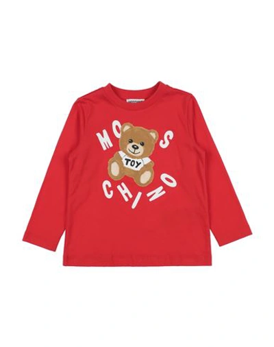 Moschino Kid Babies'  Toddler T-shirt Red Size 5 Cotton, Elastane