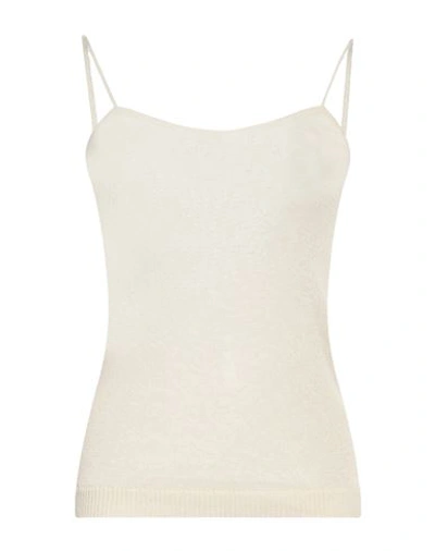 Eleventy Woman Top Off White Size S Viscose, Polyamide