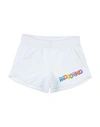 Moschino Kid Babies'  Toddler Girl Shorts & Bermuda Shorts White Size 6 Cotton, Elastane