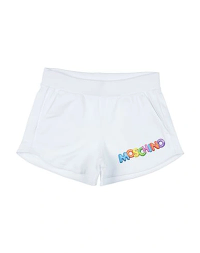 Moschino Kid Babies'  Toddler Girl Shorts & Bermuda Shorts White Size 6 Cotton, Elastane