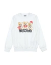 Moschino Kid Toddler Sweatshirt Cream Size 6 Cotton, Elastane In White