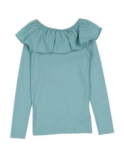 Molo Kids'  Toddler Girl T-shirt Sky Blue Size 3 Organic Cotton, Elastane