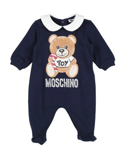 Moschino Baby Newborn Baby Jumpsuits & Overalls Midnight Blue Size 3 Cotton, Elastane, Polyester