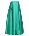 Simona Corsellini Woman Maxi Skirt Emerald Green Size 4 Polyester