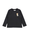 Moschino Kid Babies'  Toddler T-shirt Black Size 5 Cotton, Elastane