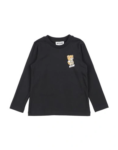 Moschino Kid Babies'  Toddler T-shirt Black Size 4 Cotton, Elastane