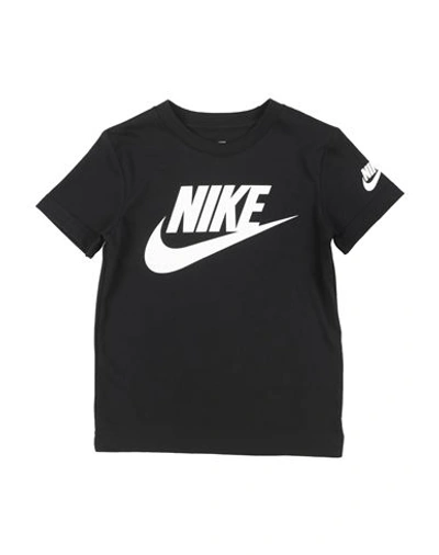 Nike Futura Evergreen Ss Tee Toddler Boy T-shirt Black Size 7 Cotton, Polyester In Black