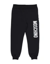 Moschino Kid Babies'  Toddler Pants Black Size 4 Cotton, Elastane