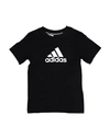 Adidas Originals Adidas Toddler Girl T-shirt Black Size 5 Cotton In Black