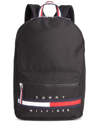 Tommy Hilfiger Men's Gino Monochrome Backpack In Black