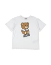 Moschino Kid Babies'  Toddler T-shirt White Size 6 Cotton, Elastane