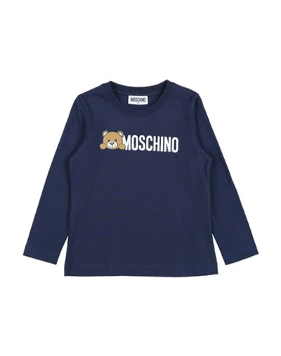 Moschino Kid Babies'  Toddler T-shirt Midnight Blue Size 5 Cotton, Elastane