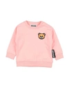 Moschino Baby Newborn Sweatshirt Pink Size 3 Cotton, Elastane, Polyester