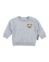 Moschino Baby Newborn Sweatshirt Light Grey Size 3 Cotton, Elastane, Polyester